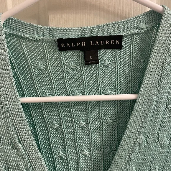 Ralph Lauren Silk Button Down Cardigan - Picture 2 of 16